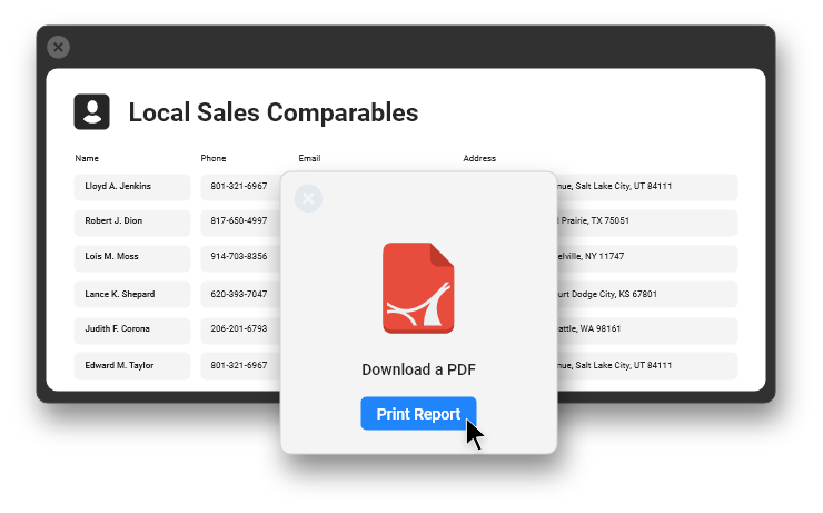 Local Sales Comparables