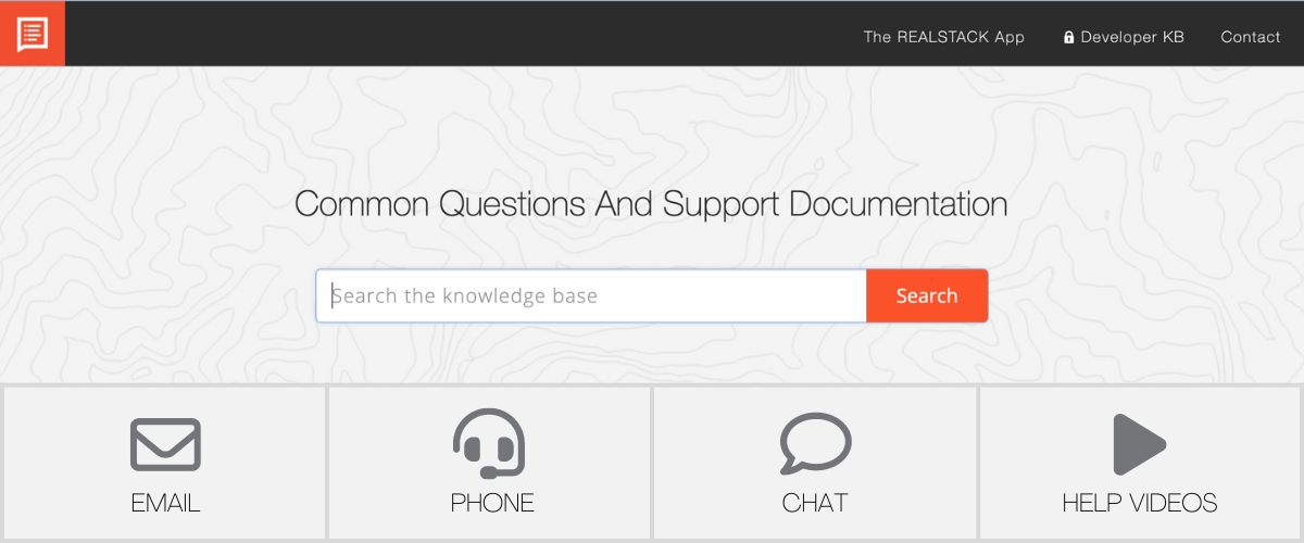 REALSTACK Support Center